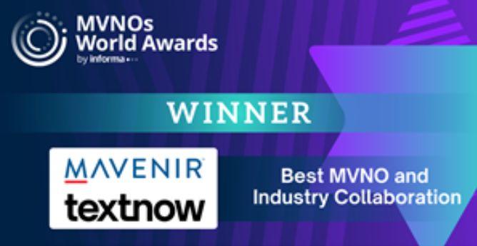 Mavenir and TextNow Win Best MVNO and Industry Collaboration at MVNOs World Awards