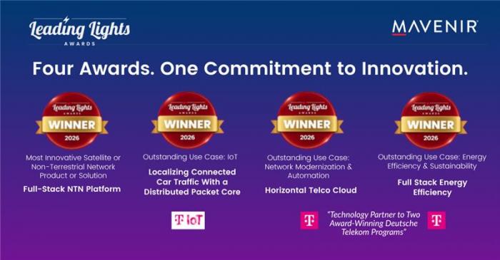 Mavenir Meraih Empat Penghargaan dalam Ajang Leading Lights Awards 2026 dari Light Reading