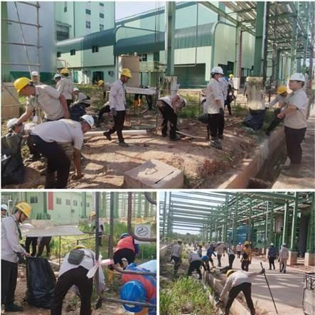 Menjaga Lingkungan Kerja Tetap Sehat dan Bersih, Apical Dumai Laksanakan Program Jumat Ceria