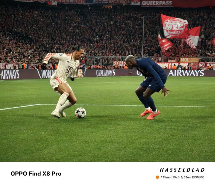 OPPO Find X8 Pro: Capturing Iconic Moments in the UEFA Champions League as the Matchday Phone for Legends and Fans